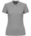 NS208 Native Spirit Ladies Piqué Polo Shirt moon grey heather colour image